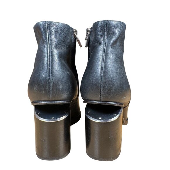Alexander Wang Gabi Black Ankle Cutout Heel Boots Size 36 - Picture 6 of 13